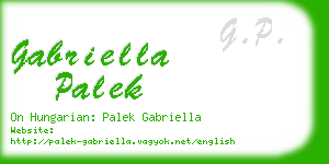 gabriella palek business card